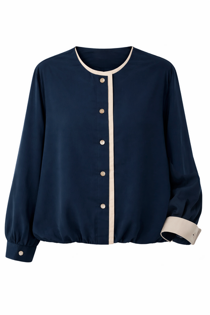 Chaqueta azul marino mujer