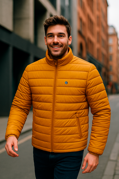Chaqueta LETUR acolchado de hombre mostaza