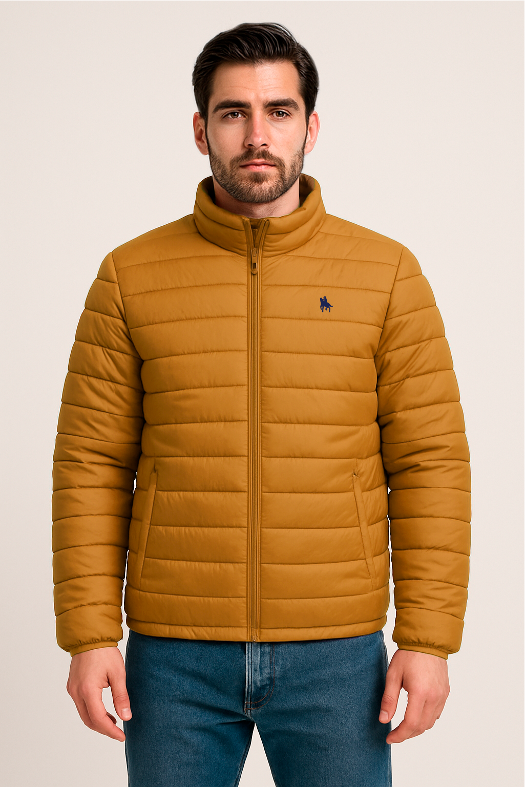 Chaqueta acolchada Mostaza