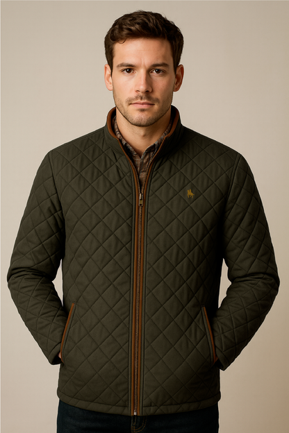Chaqueta rombos Verde