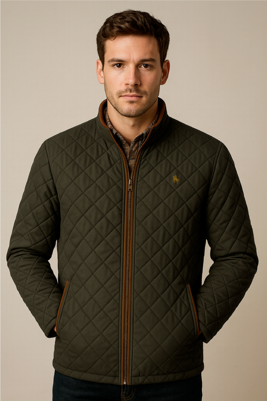 Chaqueta rombos Verde
