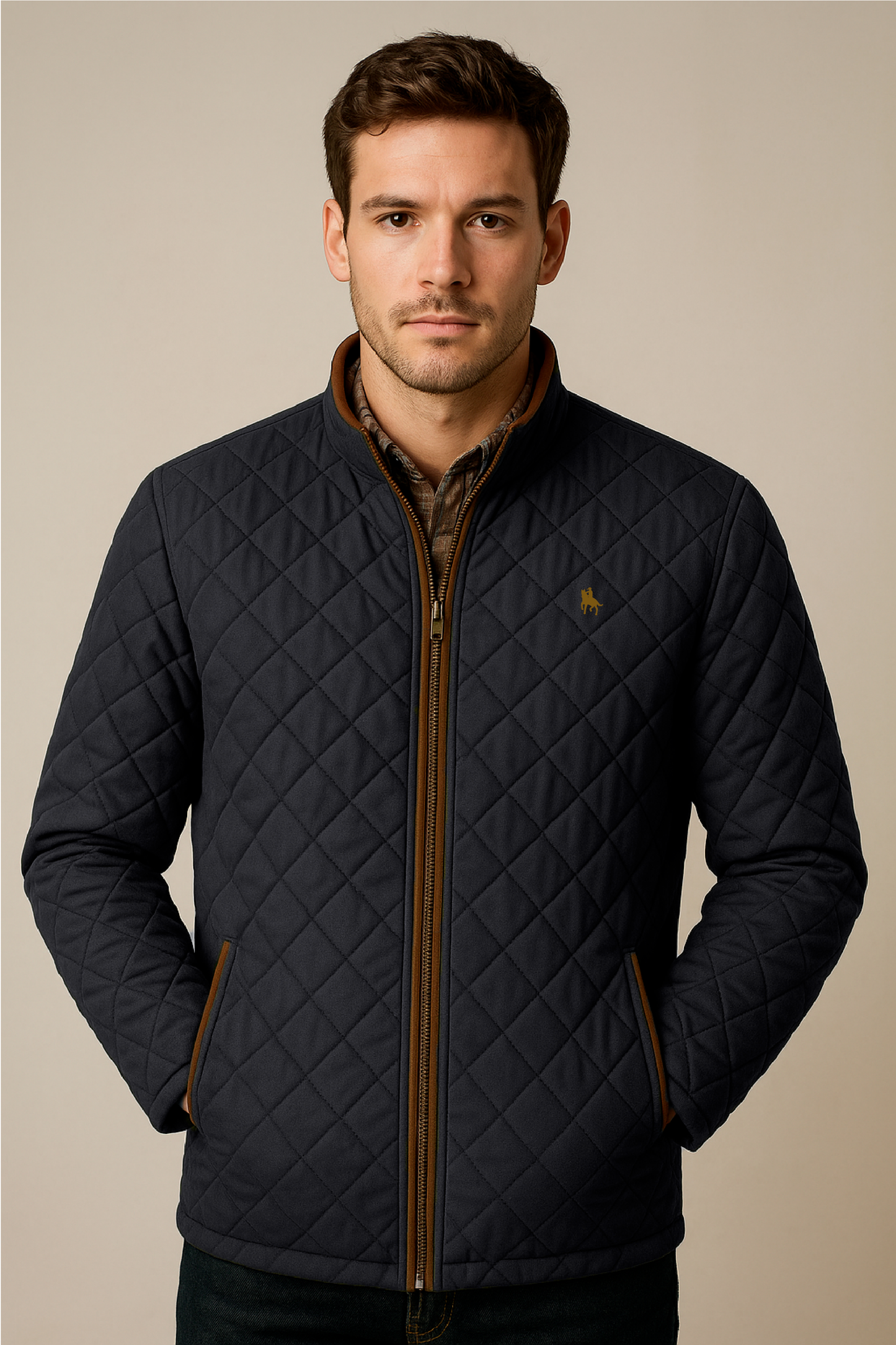 Chaqueta rombos Marino