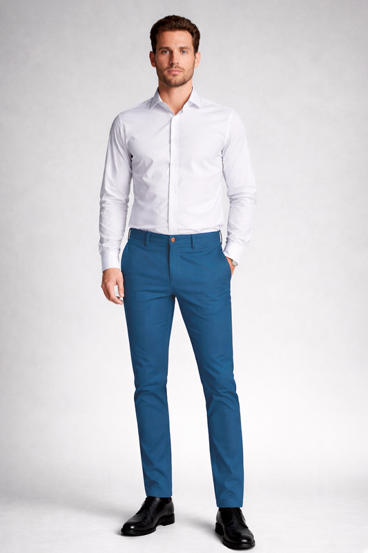 Pantalón chino Azul