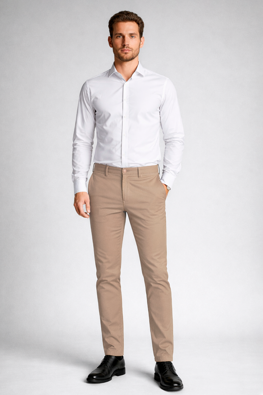 Pantalón chino Beig