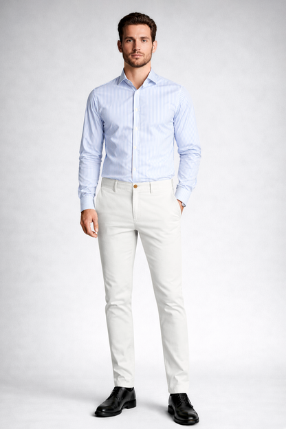 Pantalón chino Blanco