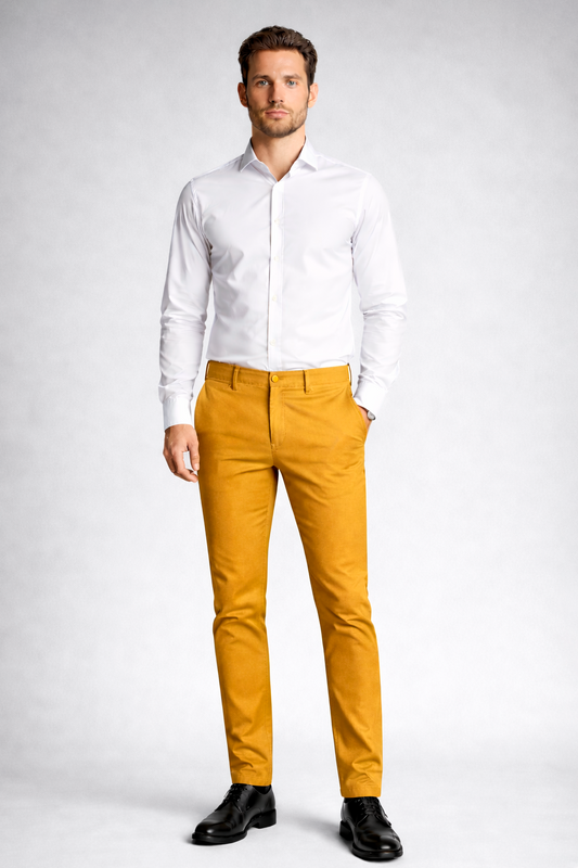 Pantalón chino Mostaza