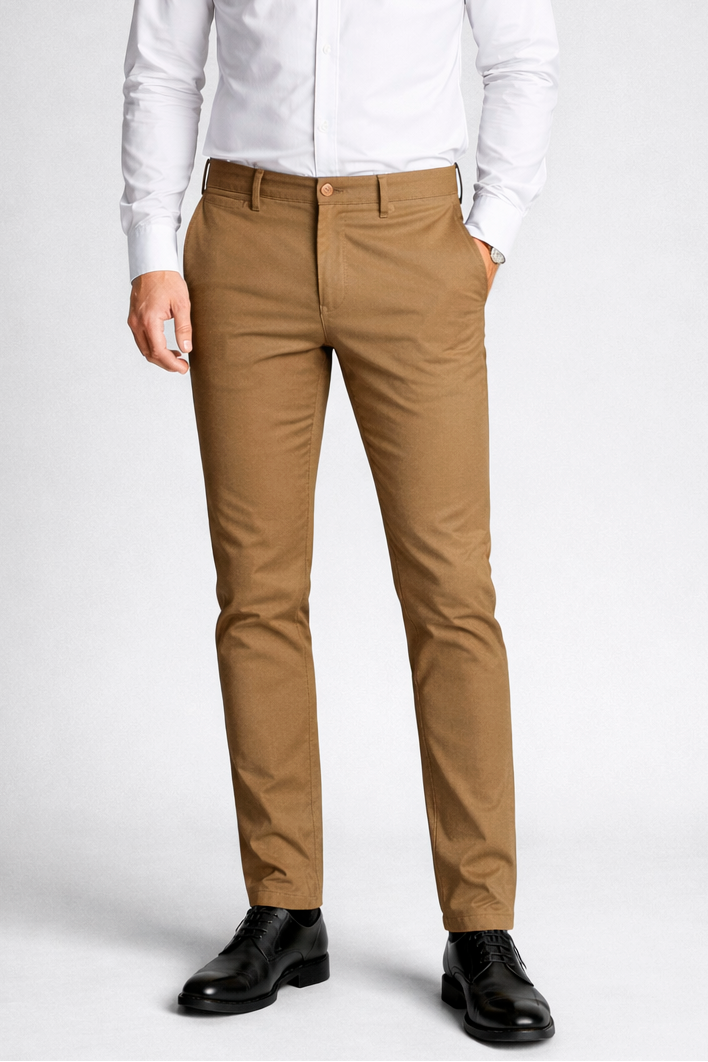 Pantalón chino Ocre
