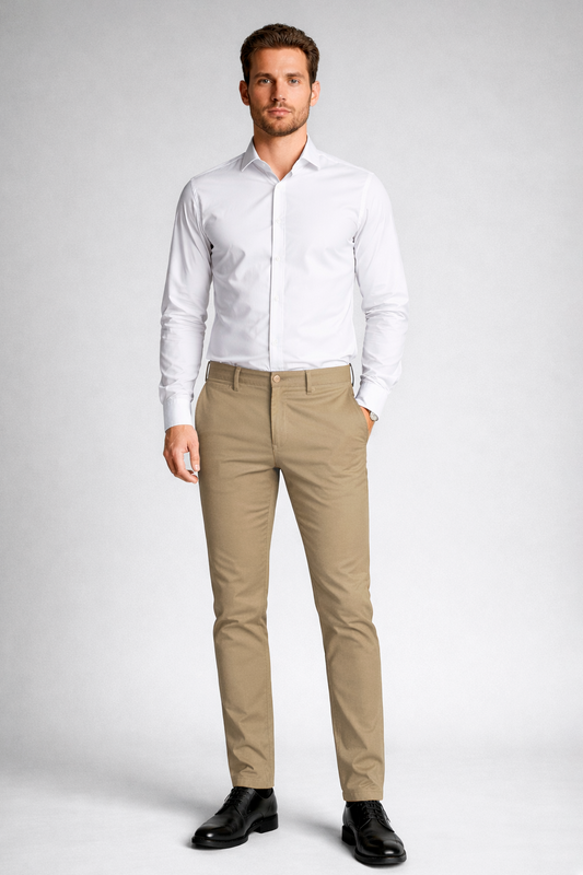 Pantalón chino Tostado