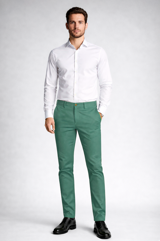 Pantalón chino Verde Mar