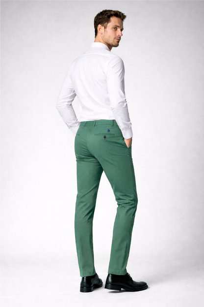 Pantalón chino Verde Mar