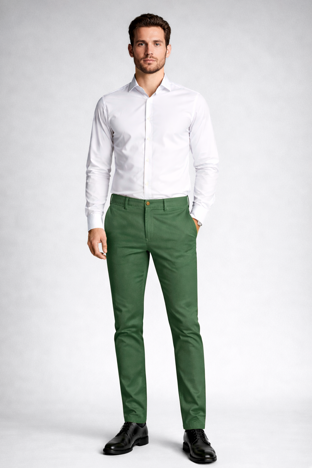 Pantalón chino Verde Oliva