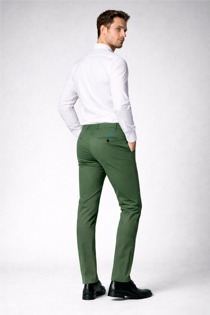 Pantalón chino Verde Oliva