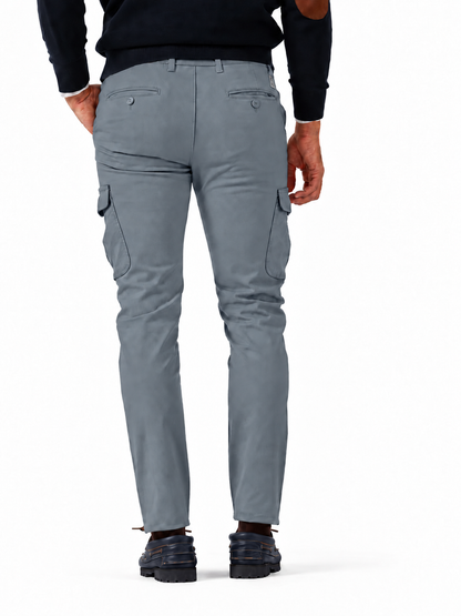 Pantalón chino Cargo Gris Acero