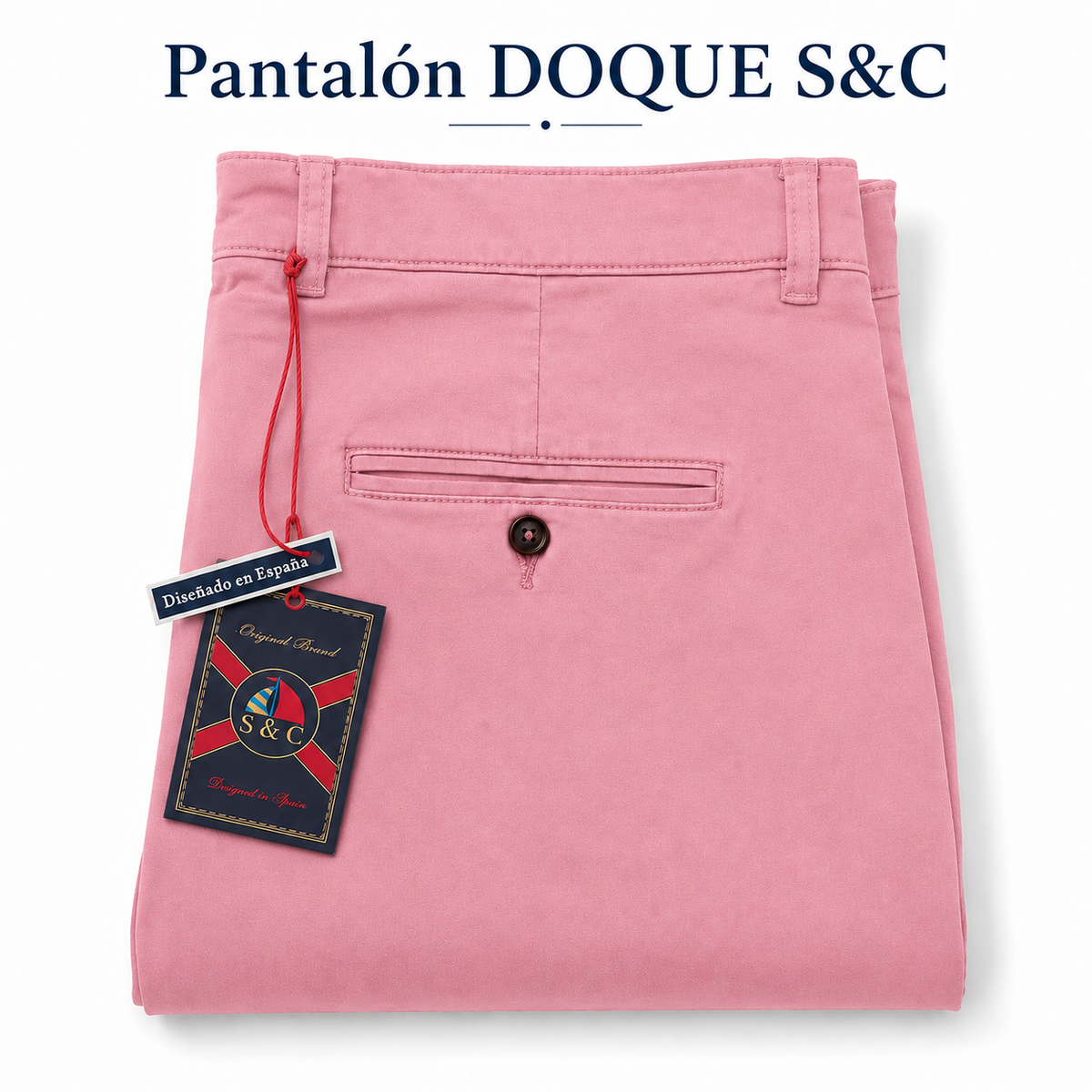 Pantalón chino modelo "Docke" rosa