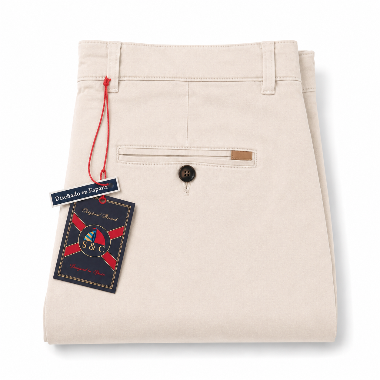 Pantalón chino modelo "Docke" beige