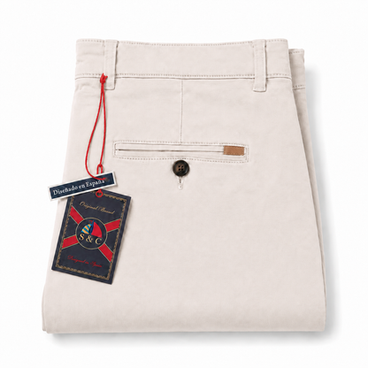 Pantalón chino modelo "Docke" piedra