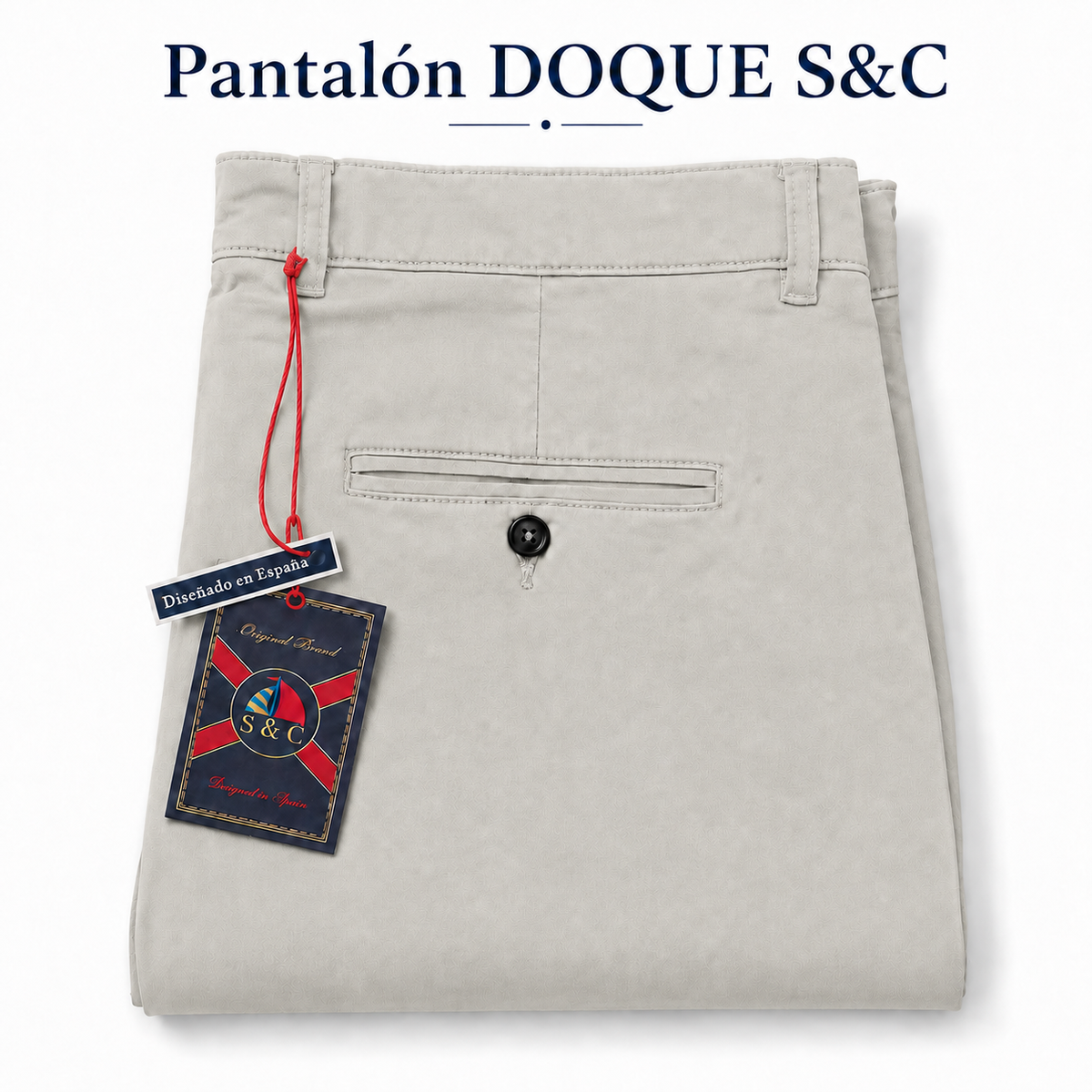 Pantalón chino modelo "Docke" kaki
