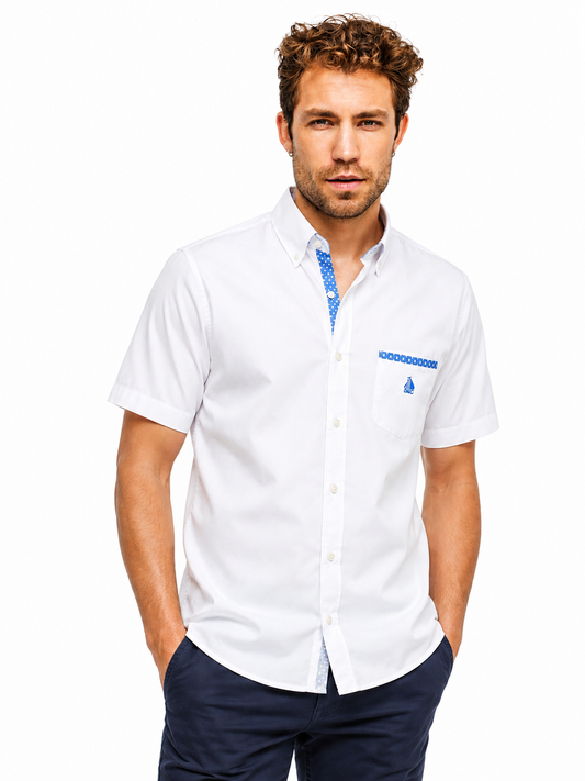Camisa Hombre manga corta Blanco