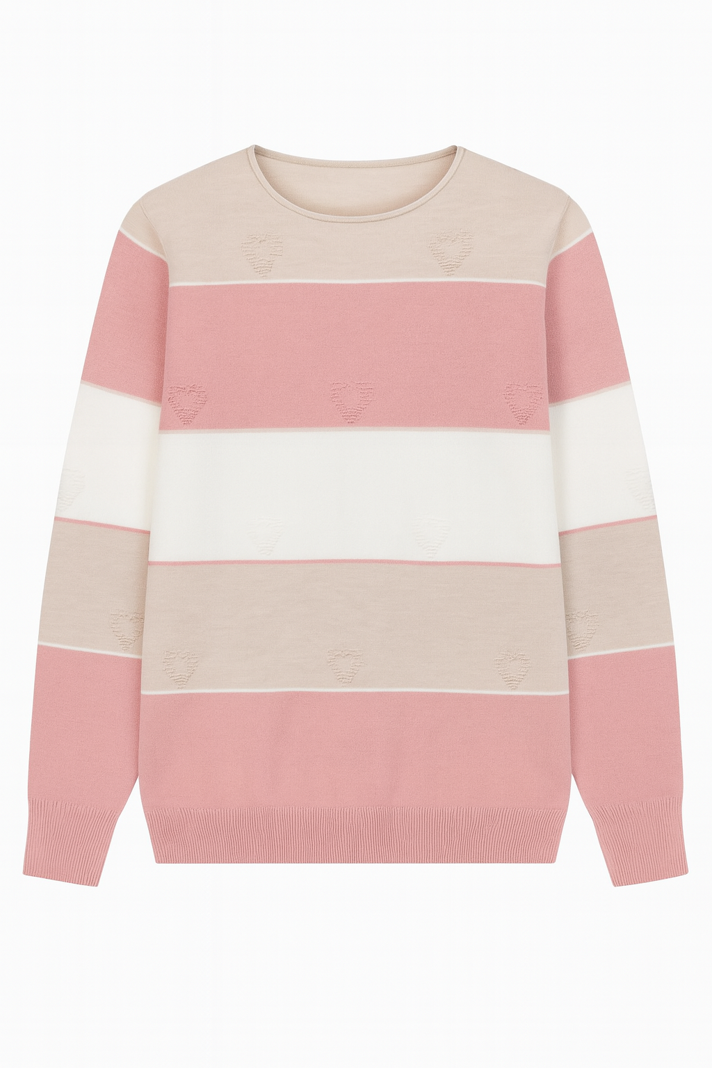 Jersey a rayas con corazones