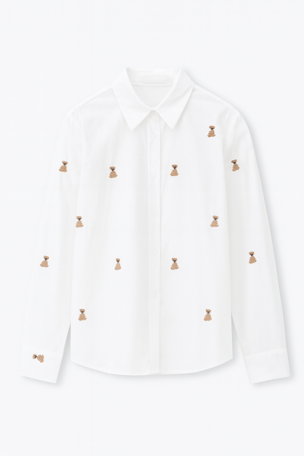Camisa blanca detalle perritos