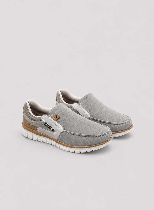 ZAPATO MOCASÍN CASUAL HOMBRE NÁUTICO GRIS