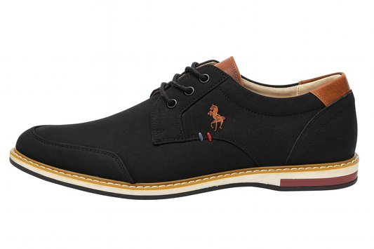Zapato casual hombre azul negro