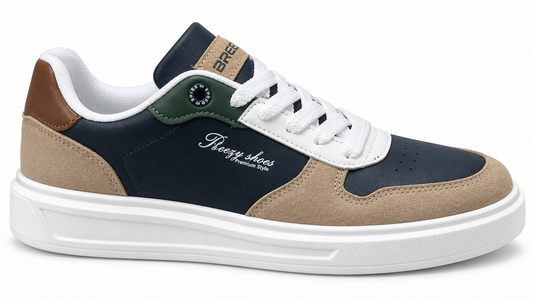 Zapatillas casual cómodas de hombre Marino combinado