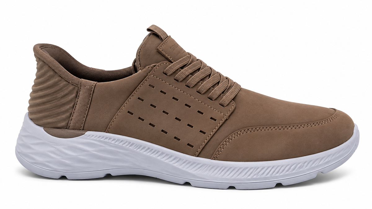 Zapatillas sport cómodas de hombre Camel