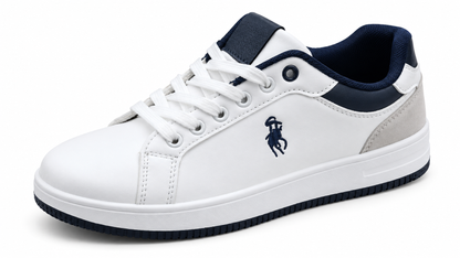 Zapatillas casual cómodas de hombre Blanco y Marino