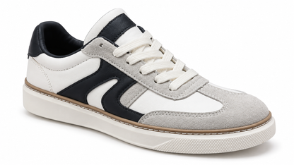 Zapatillas casual cómodas de hombre Blanco Gris Marino