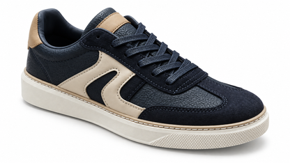Zapatillas casual cómodas de hombre Marino Beige