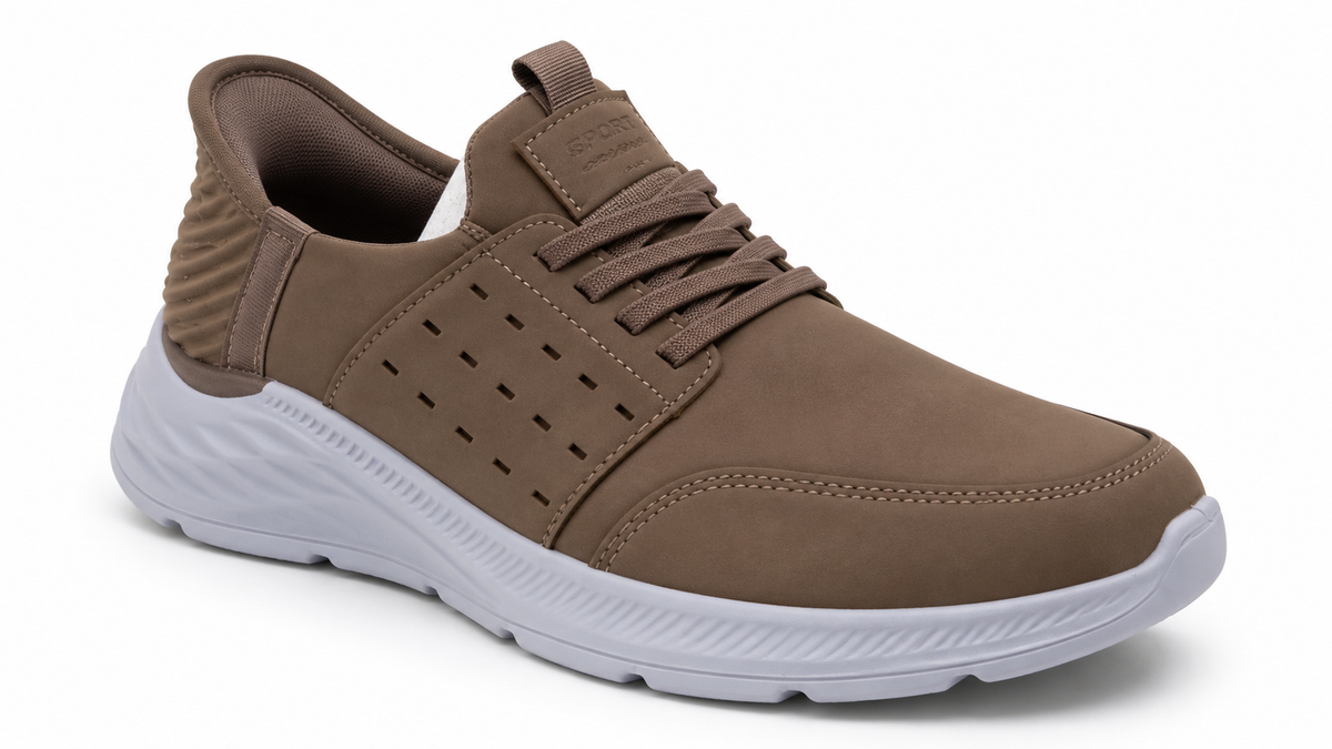 Zapatillas sport cómodas de hombre Camel