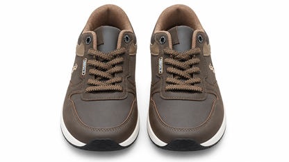 Zapatillas casual cómodas de hombre Marrón y Beige