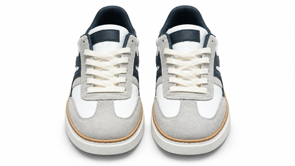 Zapatillas casual cómodas de hombre Blanco Gris Marino