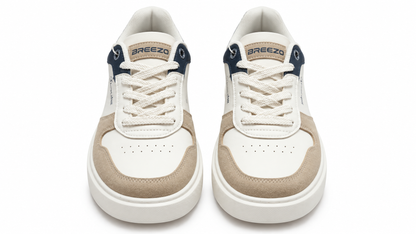 Zapatillas casual cómodas de hombre Blanco combinado