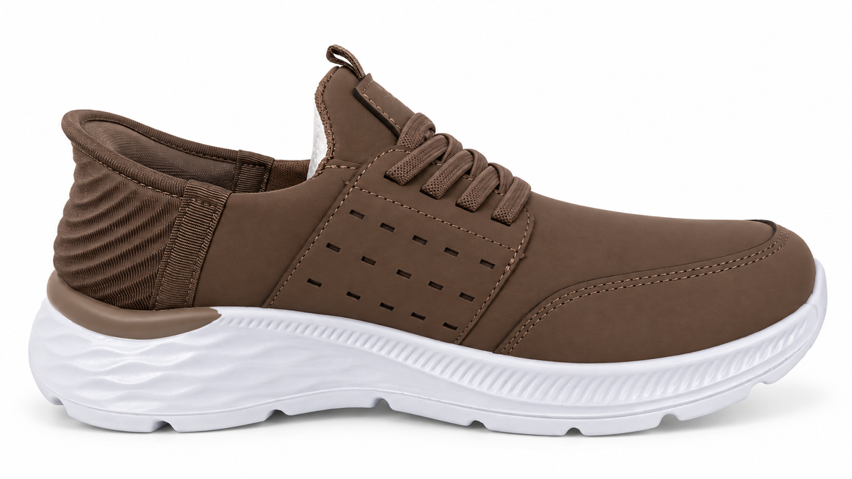 Zapatillas sport cómodas de hombre Camel