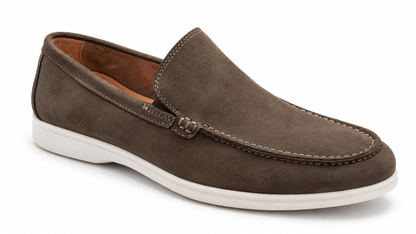 Zapato clásico Mocasín Marrón Blanco