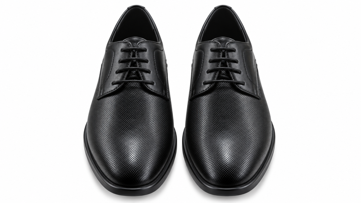 Zapato clásico Oxford Negro Micropunto