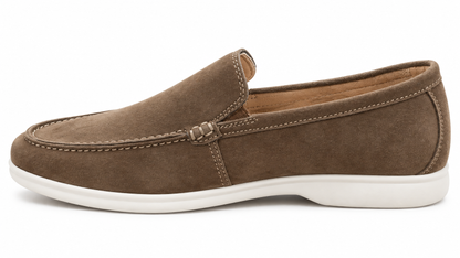 Zapato clásico Mocasín Marrón Blanco