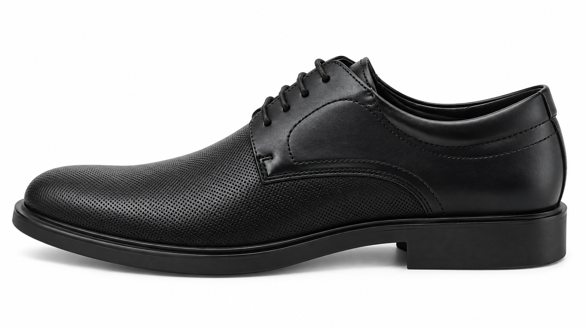 Zapato clásico Oxford Negro Micropunto