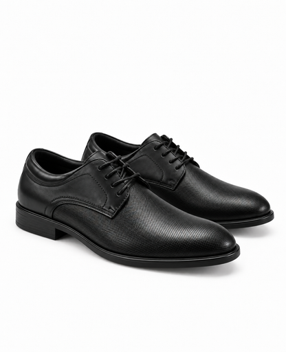 Zapato clásico Oxford Negro Micropunto