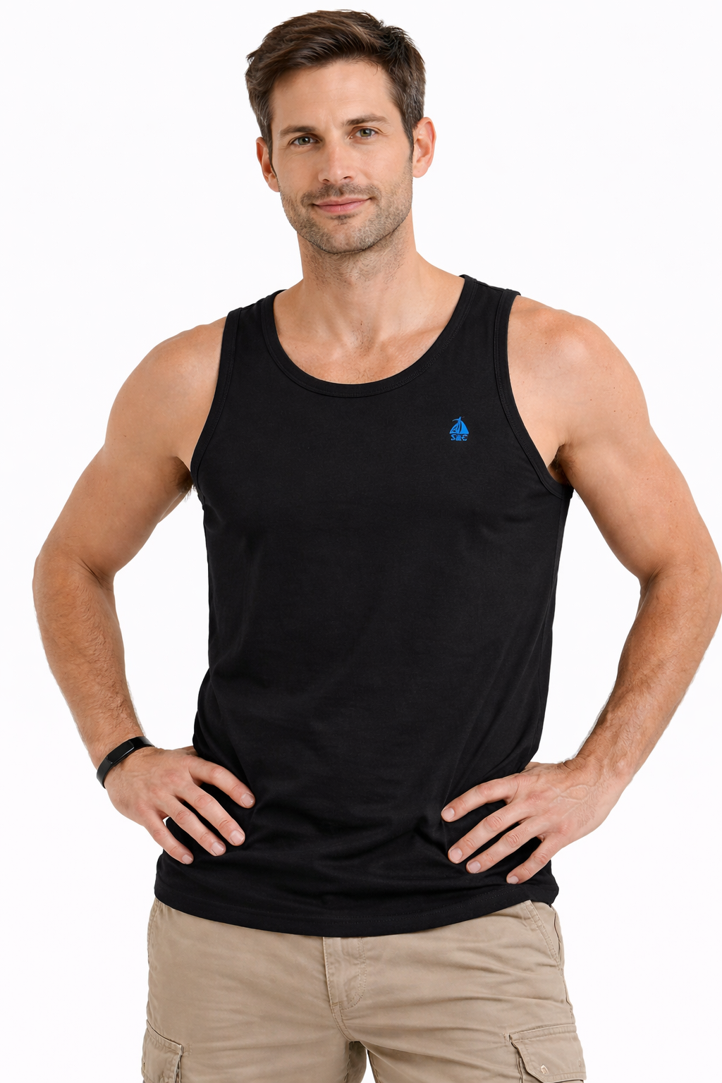 Camiseta tirantes de hombre Azul Marino