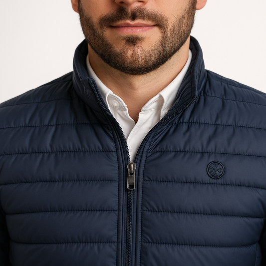 Chaqueta acolchada marino