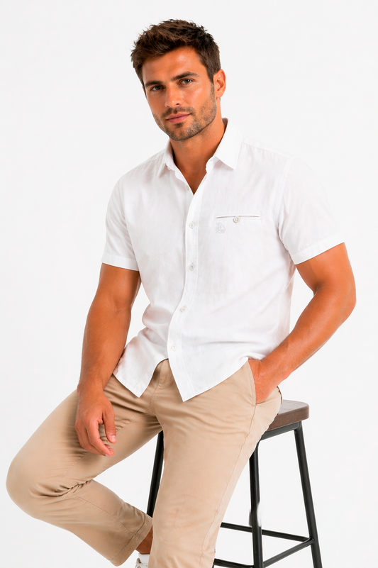 Camisa manga corta Blanco