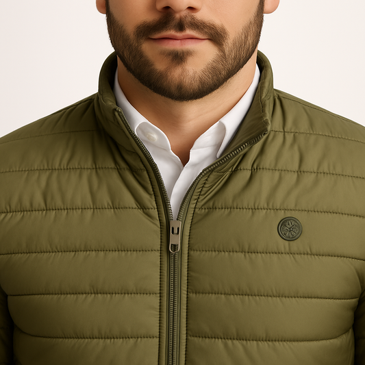 Chaqueta acolchada kaki