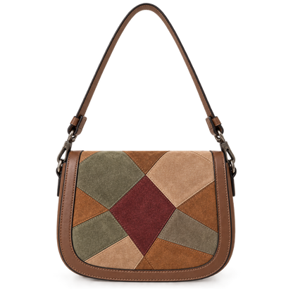 Bolso mosaico tonos marrones