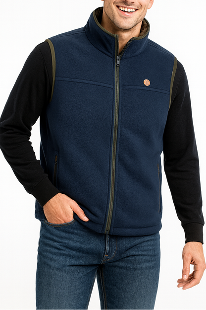 Chaleco forro polar marino