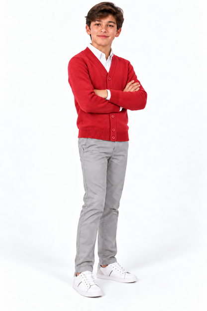 Chaqueta colegial uniforme escolar Rojo