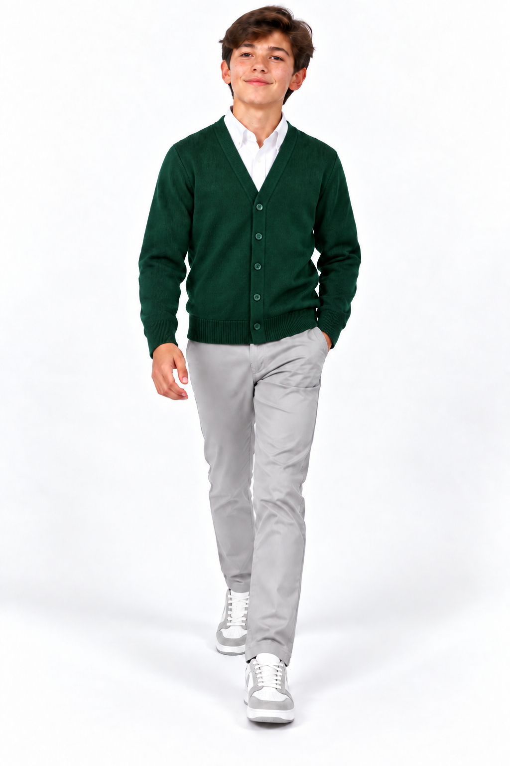 Chaqueta colegial uniforme escolar Verde Botella
