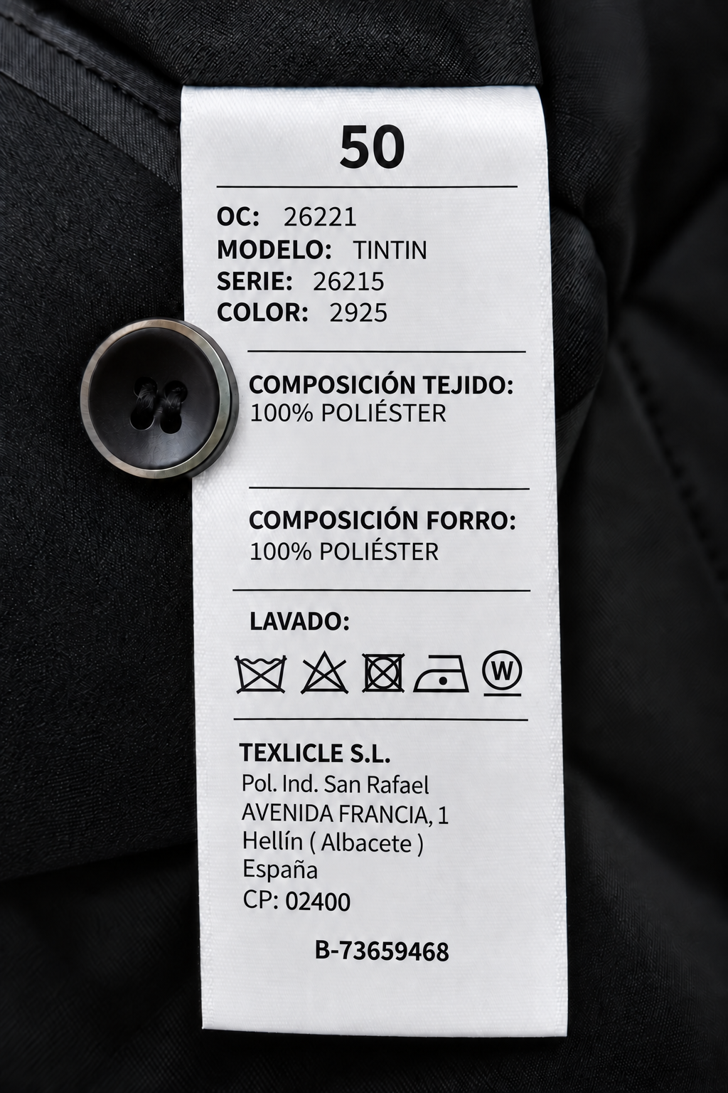 Parka hombre TINTIN Lino Clemente Marino
